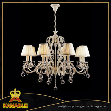 Hotel Cristal Chandelier Luz Decorativa (CL 5463/8 YW + WT)